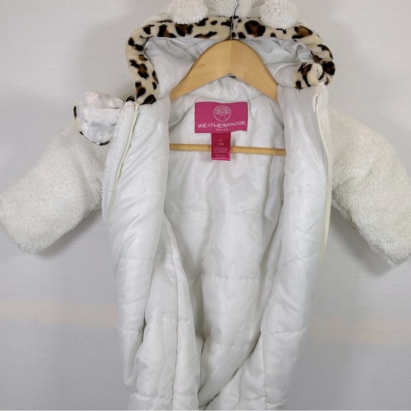 Weatherproof Fleece Hooded Snowsuit Size 12 Months - Picture 9 of 11